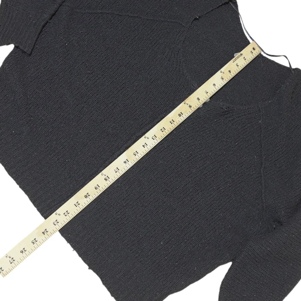 Free People Gray Fisherman Sweater Wool Blend Boho Cozy Sz SP - Picture 13 of 15